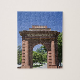 USA, VA, Arlington. McClellan Gate at Arlington Jigsaw Puzzle