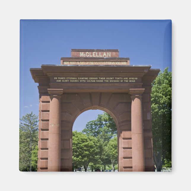 USA, VA, Arlington. McClellan Gate at Arlington Magnet (Front)