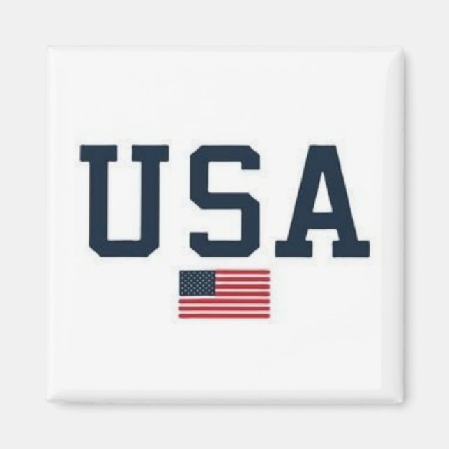 USA varsity letters American Flag Gym Sports  Magnet (Front)