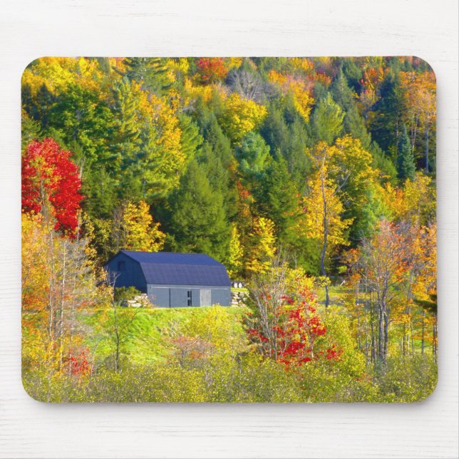 USA, Vermont. Fall foilage along Highway 100. Mouse Mat (Front)