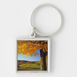 USA, Vermont. Farm Scenic Near South Woodstock Key Ring