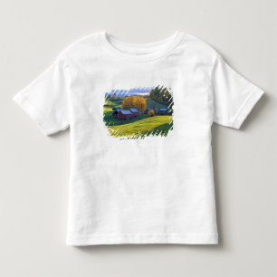 USA, Vermont, Jenne Farm. Rolling green hills Toddler T-Shirt