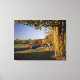 USA, Vermont, south Woodstock, Jenne Farm at Canvas Print