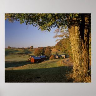 USA, Vermont, south Woodstock, Jenne Farm at Poster