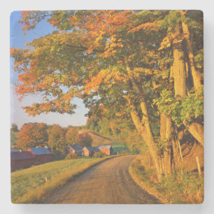 USA, Vermont, South Woodstock Stone Coaster