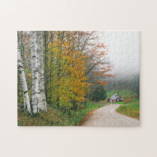 USA, Vermont. Sugar House Near The Town Of South Jigsaw Puzzle