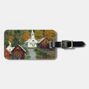 USA, Vermont, Waits River. Fall foliage adds Luggage Tag