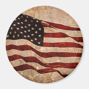 USA Vintage American Flag Magnet
