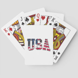 USA Vintage American Flag Playing Cards