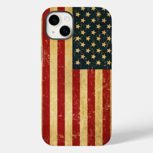 USA Vintage Grunge Flag Case-Mate iPhone 14 Plus Case
