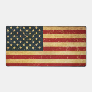 USA Vintage Grunge Flag Desk Mat