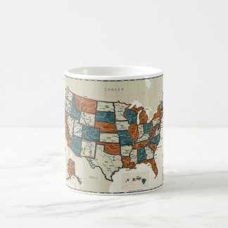 USA - Vintage Map Coffee Mug