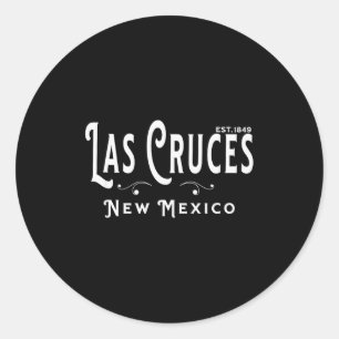 Usa Vintage Merch Souvenir Visit Las Cruces New Me Classic Round Sticker