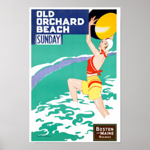 USA Vintage Travel Poster Restored