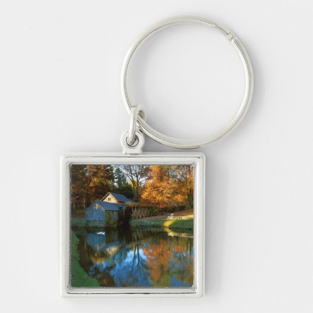 USA, Virginia, Blue Ridge Parkway, Mabry Mill Key Ring (Front)
