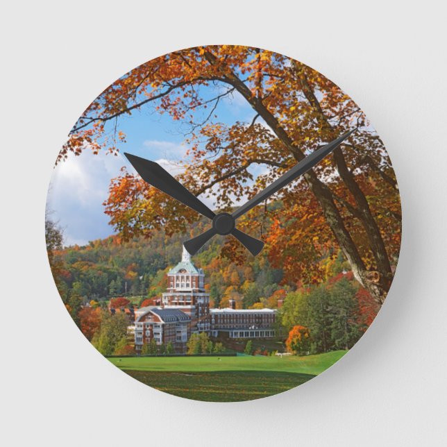 USA, Virginia, Hot Springs, The Homestead Round Clock (Front)