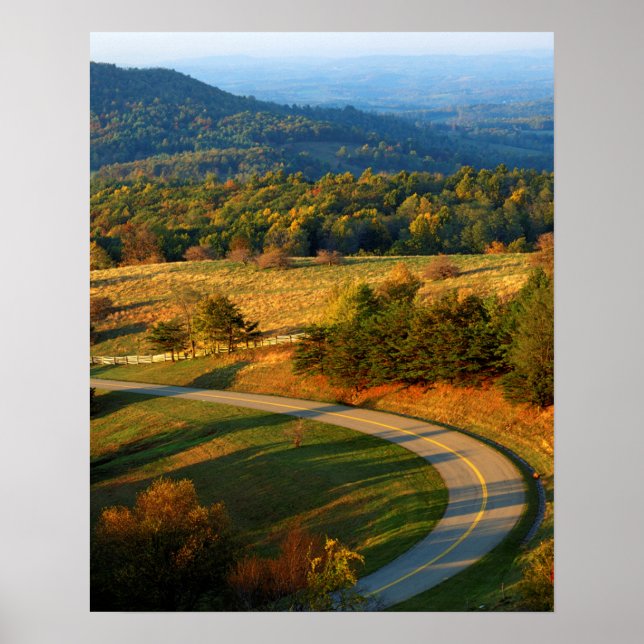 USA, Virginia, Patrick County, The Blue Ridge Poster (Front)