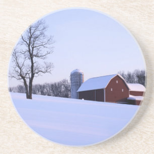 USA, Virginia, Shenandoah Valley, Barn Coaster