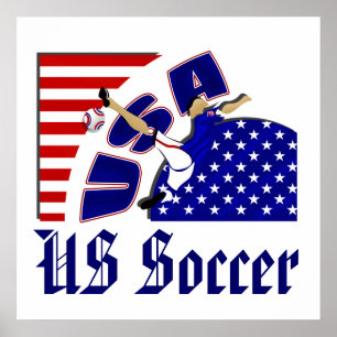 USA volley soccer lovers US soccer team gifts Poster