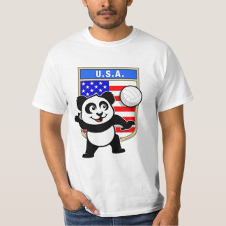 USA Volleyball Panda T-Shirt