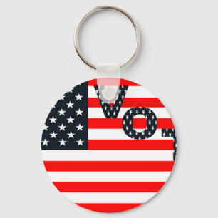 Usa Vote Key Ring
