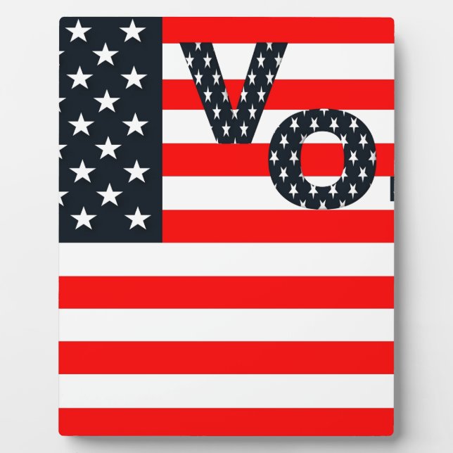 Usa Vote Plaque (Front)