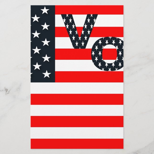 Usa Vote Stationery (Front)