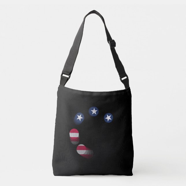 USA vs. CHINA / USA Crossbody Bag (Front)