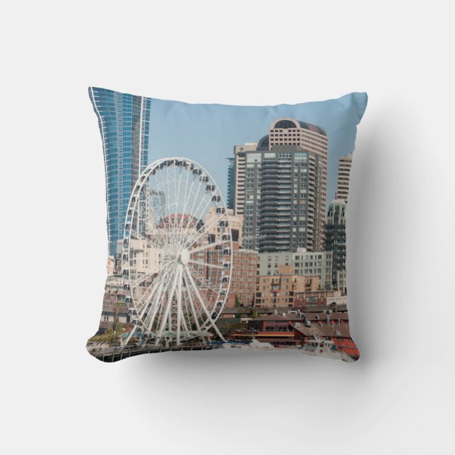 USA, Wa, Seattle. Argosy Harbour Cruise Boat Cushion (Front)