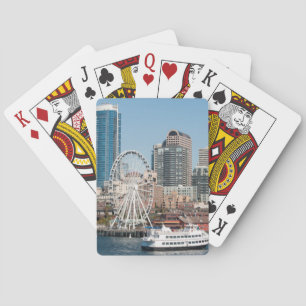 USA, Wa, Seattle. Argosy Harbour Cruise Boat Playing Cards