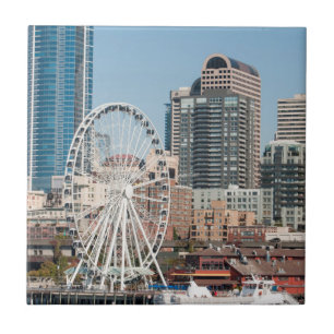 USA, Wa, Seattle. Argosy Harbour Cruise Boat Tile