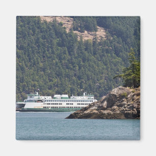 USA, WA. Washington State Ferries Magnet