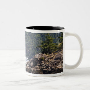 USA, WA. Washington State Ferries Two-Tone Coffee Mug