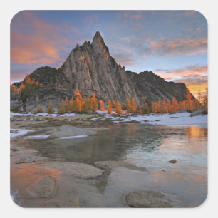 USA, Washington, Cascade Mountains. Prusik Square Sticker