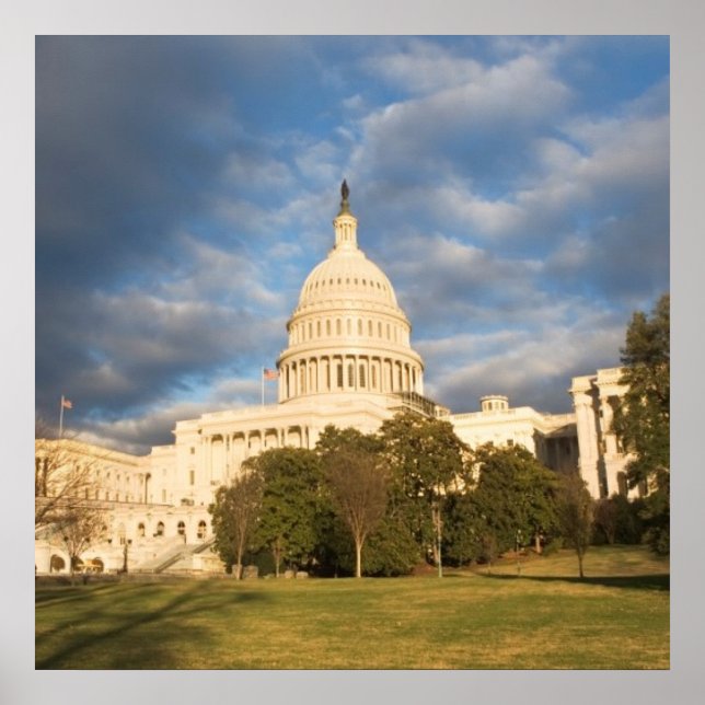 USA, Washington DC, Capitol building Poster (Front)