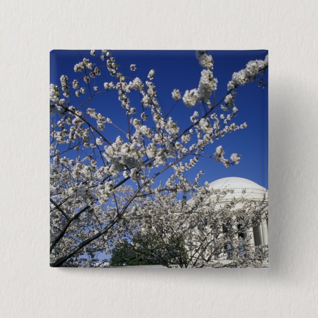 USA, Washington DC. Cherry Blossom Festival and 2 15 Cm Square Badge (Front)