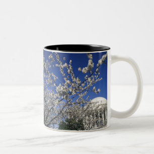 USA, Washington DC. Cherry Blossom Festival and 2 Two-Tone Coffee Mug