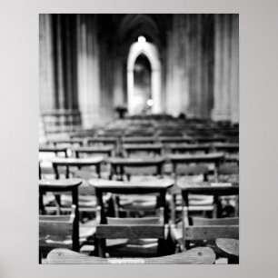 USA, Washington DC. Church pews of National Poster