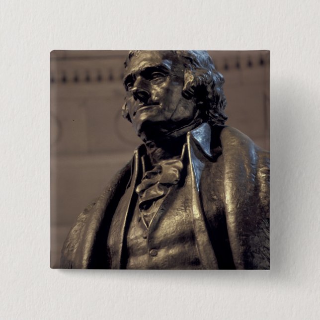 USA, Washington DC. Thomas Jefferson Memorial. 15 Cm Square Badge (Front)