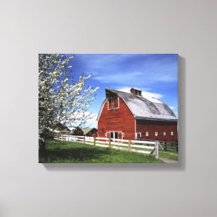 USA, Washington, Ellensburg, Barn Canvas Print