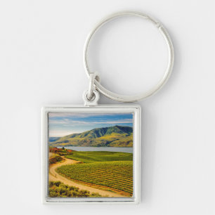 USA, Washington, Lake Chelan. Benson Vineyards Key Ring