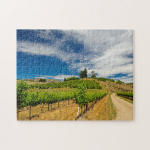 USA, Washington, Lake Chelan. Vineyard 3 Jigsaw Puzzle
