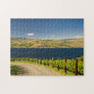 USA, Washington, Lake Chelan. Vineyard Jigsaw Puzzle