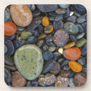 USA, Washington, Lopez Island, Agate Beach Coaster