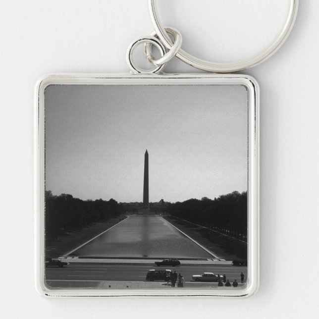 USA Washington Monument 1970 Key Ring (Front)