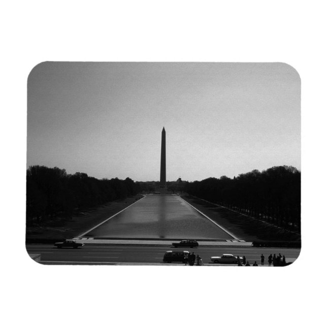 USA Washington Monument 1970 Magnet (Horizontal)
