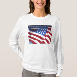 USA, Washington, Moses Lake. Flag wall mural on T-Shirt