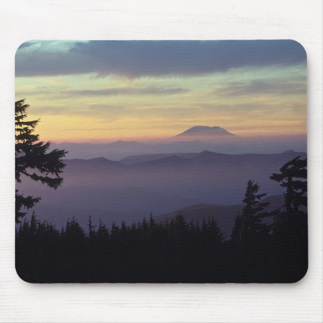USA, Washington. Mount St. Helens seen through Mouse Mat (Front)