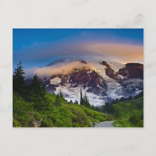 USA, Washington, Mt. Rainier. Morning sun Postcard
