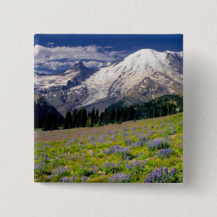USA, Washington, Mt. Rainier National Park. 15 Cm Square Badge